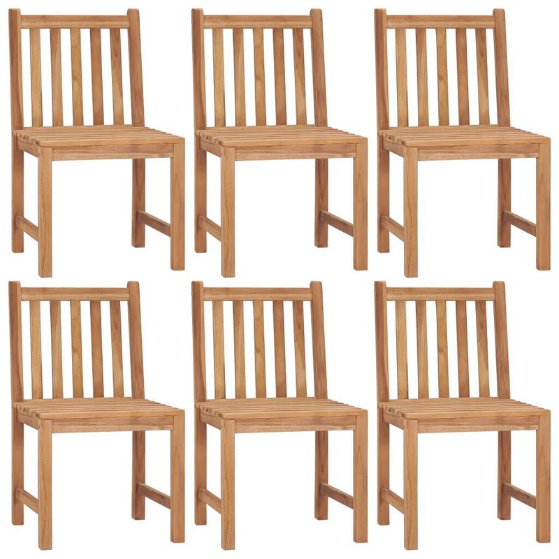 Sedie-da-Giardino-6-pz-con-Cuscini-in-Legno-Massello-di-Teak