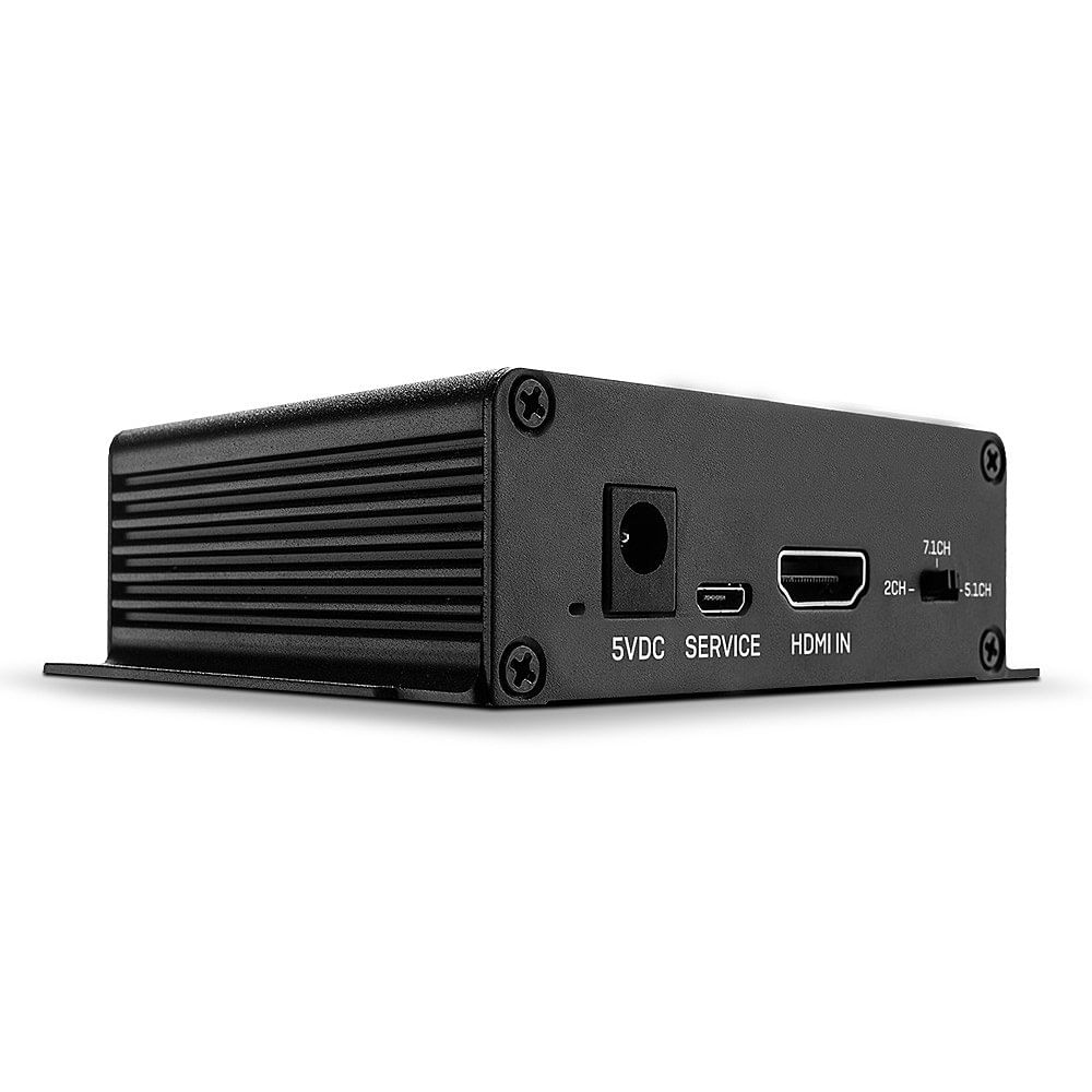 Lindy 38361 convertitore audio Nero (Hdmi 18G Audio Extractor - Warranty: 24M)