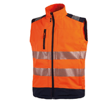 U-Power Gilet alta visibiltA' Softshell Dany - arancio fluo - taglia XL - U-Power