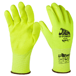 U-Power Guanti di protezione ICON - con polsino marrone - taglia 09 - giallo fluo - U-Power