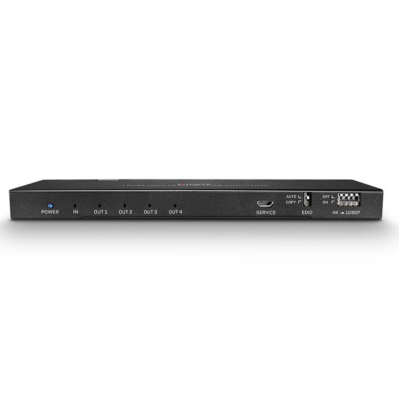 SPLITTER-HDMI-LINDY-18G-con-Audio-e-Downscaling-4-Porte---Supporta-risoluzioni-fino-a-4K-60Hz-4-4-4---38231