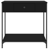vidaXL-Tavolino-Consolle-Nero-75x345x75-cm-in-Legno-Multistrato