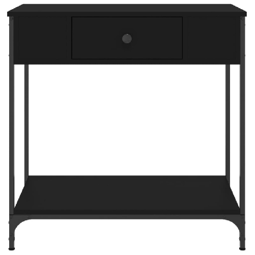 vidaXL-Tavolino-Consolle-Nero-75x345x75-cm-in-Legno-Multistrato