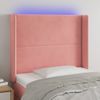 Testiera-a-LED-Rosa-183x16x78-88-cm-in-Velluto