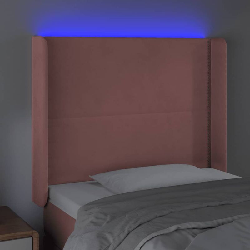 Testiera-a-LED-Rosa-183x16x78-88-cm-in-Velluto