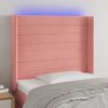Testiera-a-LED-Rosa-183x16x78-88-cm-in-Velluto