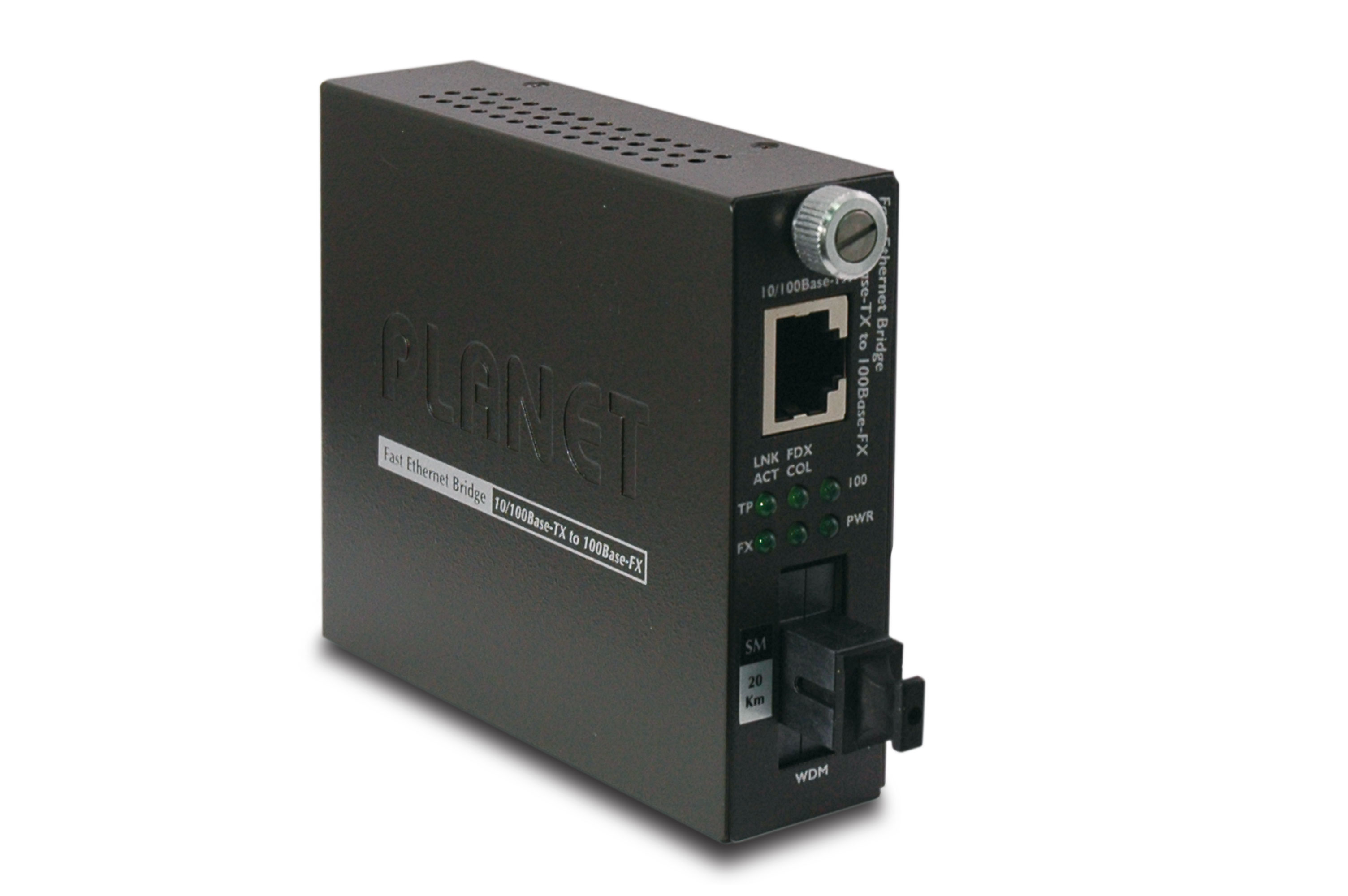 PLANET FST-806B20 convertitore multimediale di rete 100 Mbit/s 1550 nm Modalità singola Nero