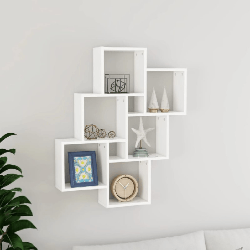 vidaXL-Scaffale-a-Parete-Bianco-90x16x78-cm-in-Multistrato