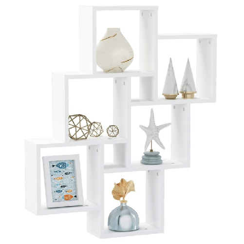 vidaXL-Scaffale-a-Parete-Bianco-90x16x78-cm-in-Multistrato