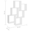 vidaXL-Scaffale-a-Parete-Bianco-90x16x78-cm-in-Multistrato