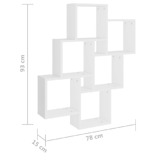 vidaXL-Scaffale-a-Parete-Bianco-90x16x78-cm-in-Multistrato