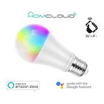 Homcloud Lampadina A70 Smart Wi-Fi Intelligente LED Multicolore + Bianco CCT E27 dimmerabile, 11W, 1050 Lumen, controllo con APP, Alexa o Google