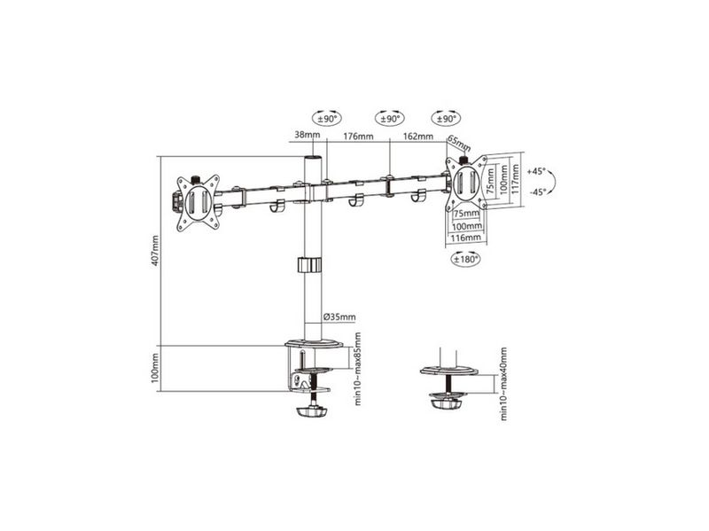 Equip-650157-supporto-da-tavolo-per-Tv-a-schermo-piatto-813-cm--32--Nero-Scrivania--Equip-650157-17-32-Articulating-Mon