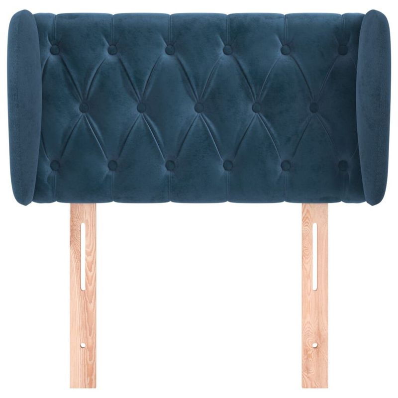 vidaXL-Testiera-ad-Orecchio-Blu-Scuro-83x23x78-88-cm-in-Velluto