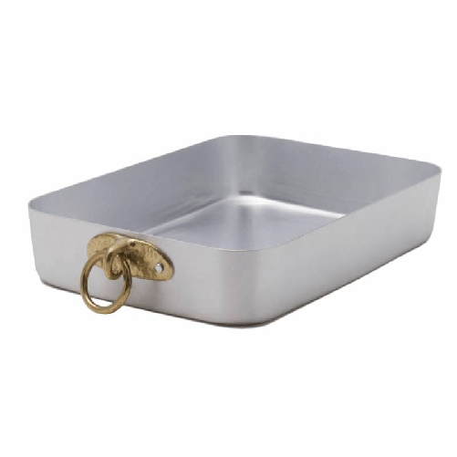 Rostiera---Teglia-Rettangolare-in-Alluminio-con-1-Anello-in-Ottone