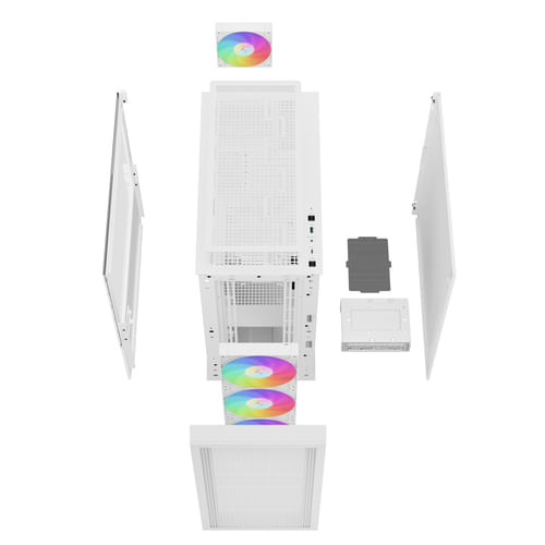 DeepCool-CH560-DIGITAL-WH-Midi-Tower-Bianco--DeepCool-CH560-Digital-White-Mid-Tower-Gaming-Case-Tempered-Glass-4x-AR