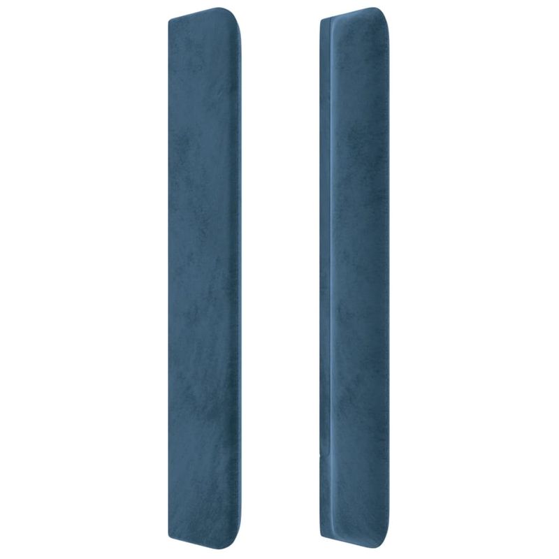 vidaXL-Testiera-ad-Orecchio-Blu-Scuro-83x16x78-88-cm-in-Velluto