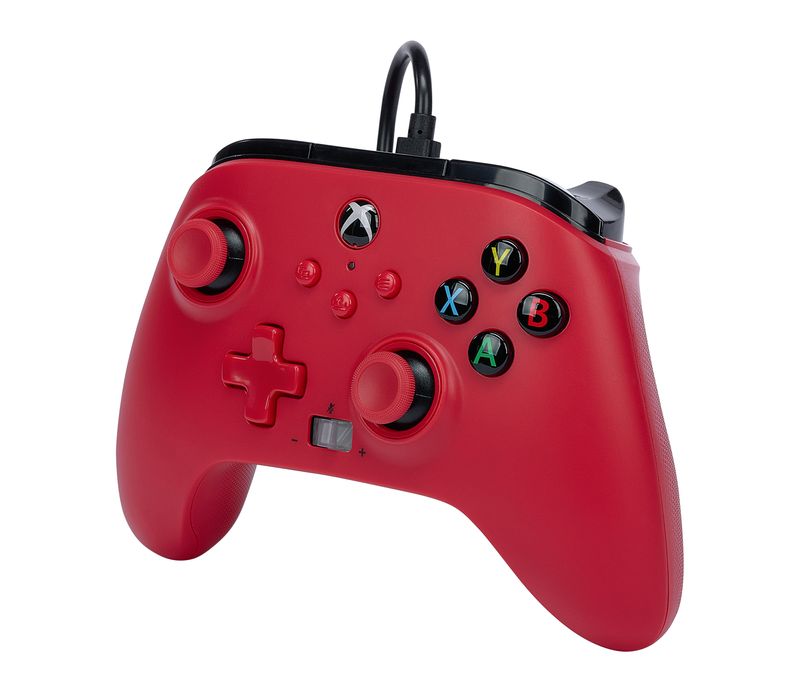 Controller-cablato-migliorato-PowerA-per-Xbox-Series-XS--Artisan-Red-ufficialmente-autorizzato-