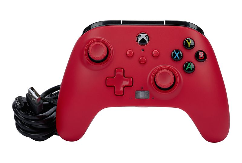 Controller-cablato-migliorato-PowerA-per-Xbox-Series-XS--Artisan-Red-ufficialmente-autorizzato-