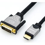 ROLINE 11.04.5874 cavo e adattatore video 7,5 m DVI HDMI Nero, Argento