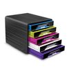 CEP-Cassettiera-5-cassetti-standard-nero-multicolori-7-111-Smoove-Cep