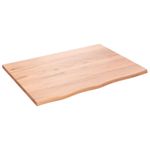 vidaXL-Ripiano-Muro-Marrone-Chiaro-80x60x2-cm-Massello-Rovere-Trattato