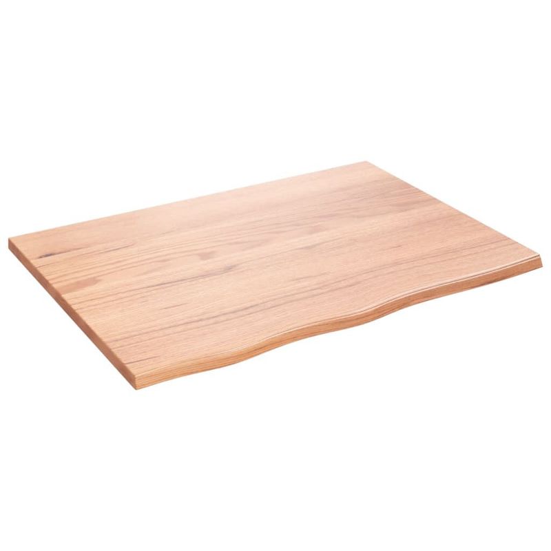 vidaXL-Ripiano-Muro-Marrone-Chiaro-80x60x2-cm-Massello-Rovere-Trattato