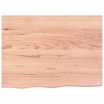 vidaXL-Ripiano-Muro-Marrone-Chiaro-80x60x2-cm-Massello-Rovere-Trattato