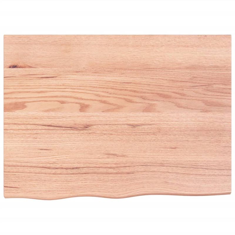 vidaXL-Ripiano-Muro-Marrone-Chiaro-80x60x2-cm-Massello-Rovere-Trattato