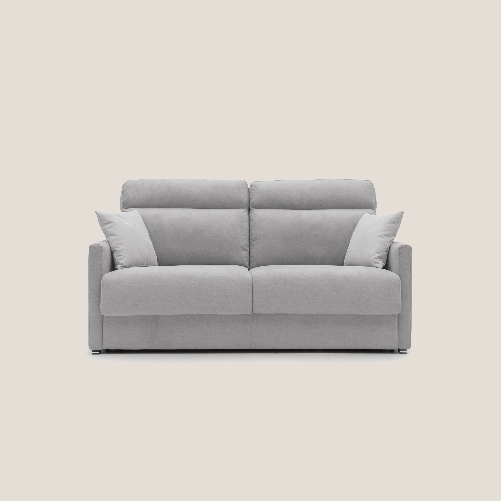 Divano letto matrimoniale tessuto 176 cm Panna