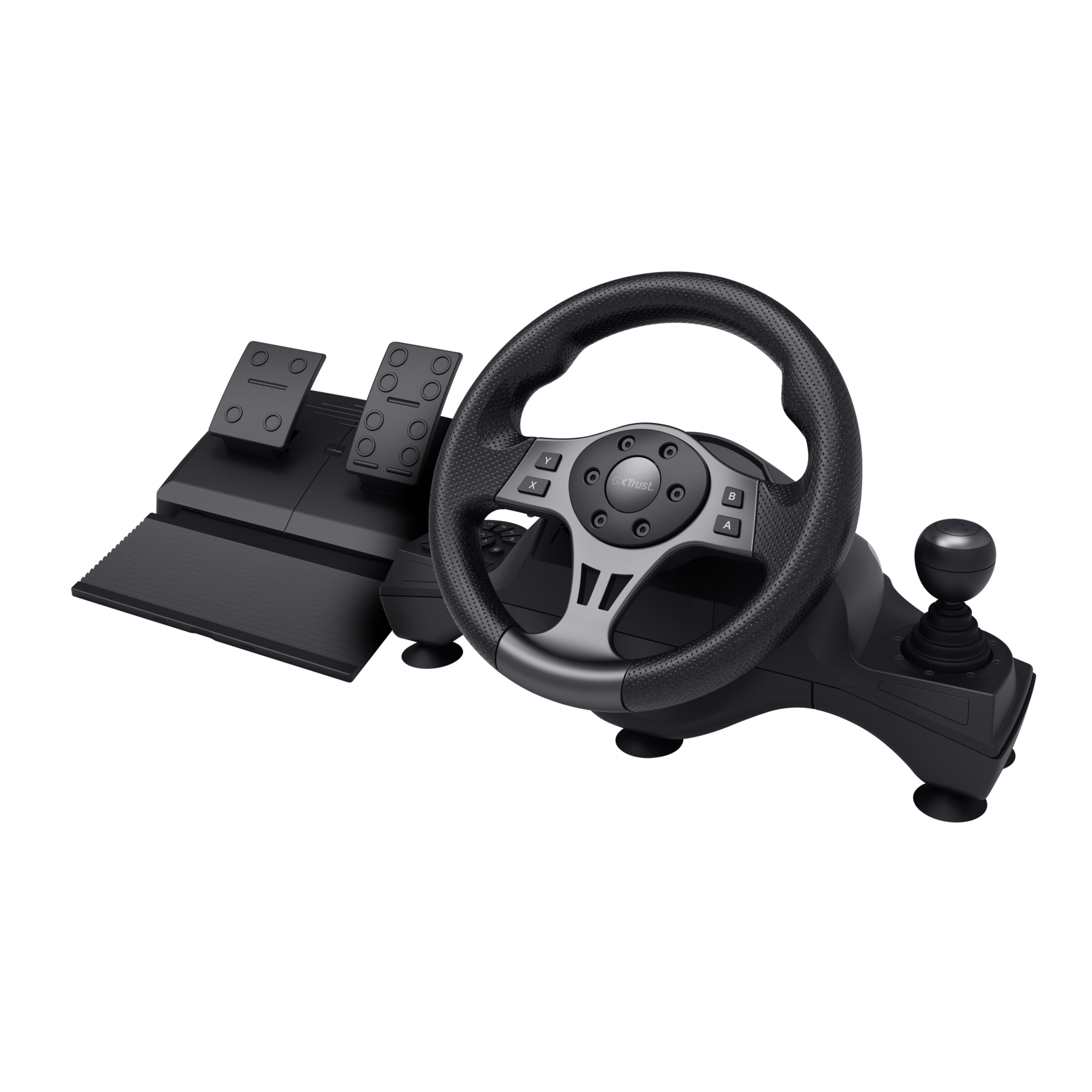 Trust GXT 289 Movi Nero USB Sterzo + Pedali Nintendo Switch, PlayStation 4, Xbox One S, Xbox One X, Xbox Series S