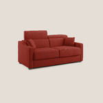 Divano letto in tessuto 171 cm (mat. 120x197) rosso