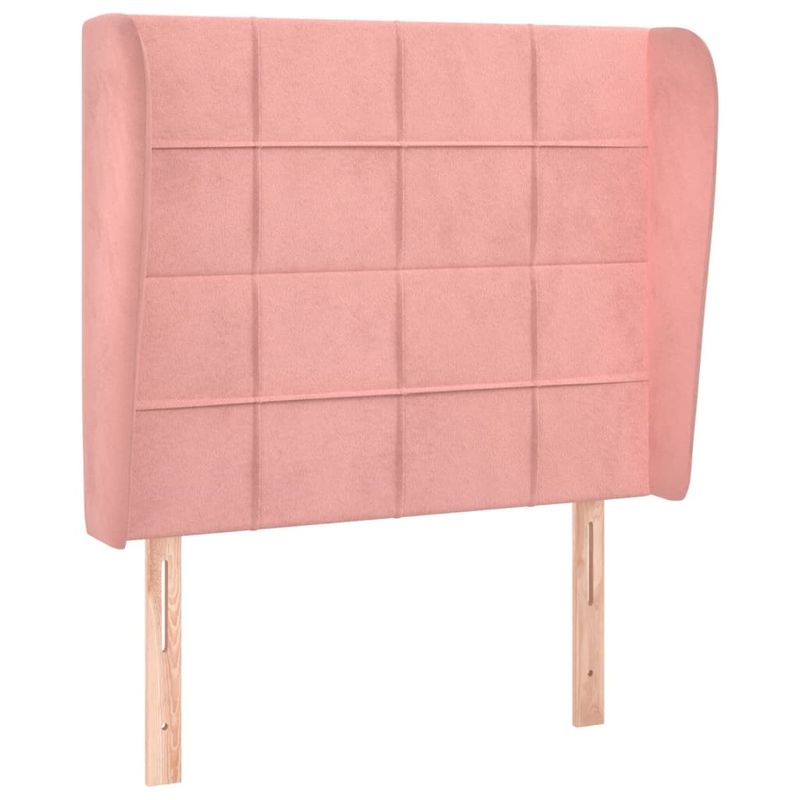 Testiera-ad-Orecchio-Rosa-103x23x78-88-cm-in-Velluto