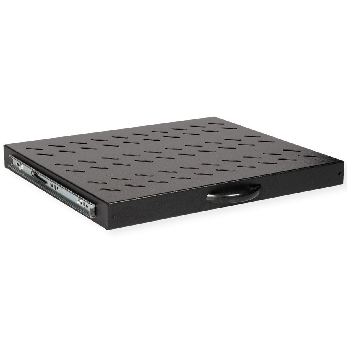 ROLINE 19 Zoll Fachboden 1 HE ausziehbar 350 T 25 kg schwarz (26.21.0115)