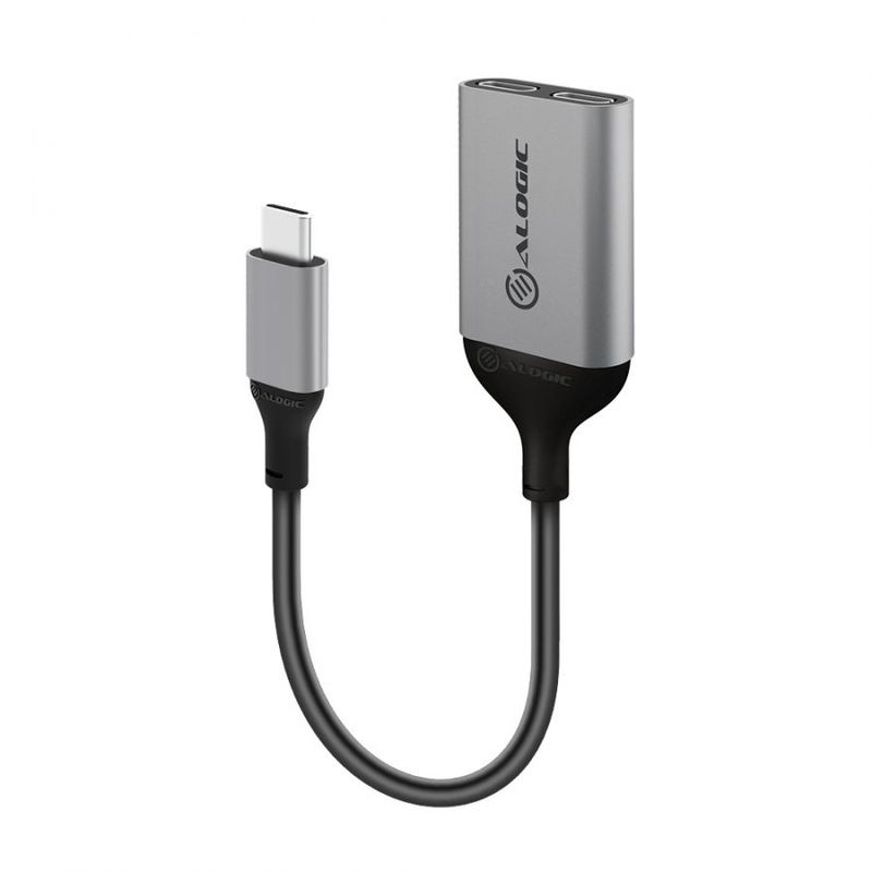 ALOGIC-UL2CAPW-SGR-hub-di-interfaccia-USB-3.2-Gen-1--3.1-Gen-1--Type-C-Grigio--USB-C--MALE--TO-USB-C--FEMALE----AUDIO-AN