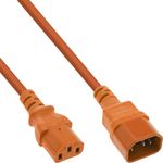 InLine Prolunga per apparecchio freddo - da C13 a C14 - arancione - 1,5 m