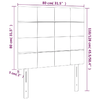 Testiera-2-pz-Blu-Scuro-80x5x78-88-cm-in-Velluto