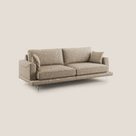 Divano in tessuto antimacchia 218 cm beige