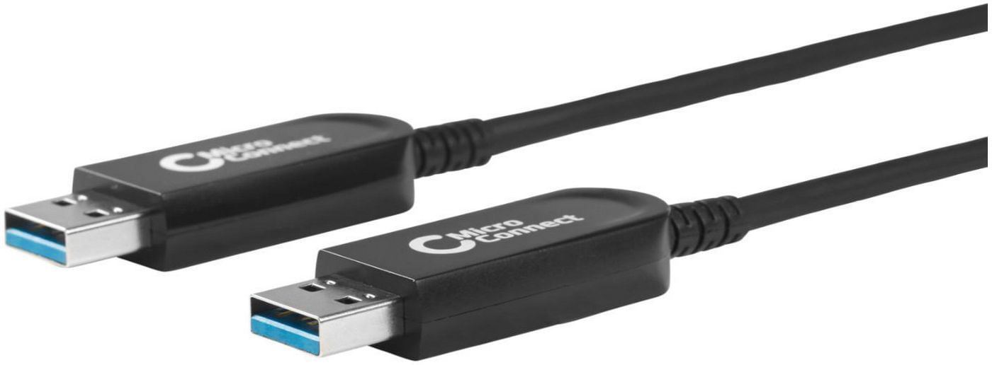 Microconnect USB3.0AA5BOP cavo USB 5 m USB 3.2 Gen 1 [3.1 Gen 1] USB A Nero (Premium Optic USB 3.0 A-A 5m - 5Gbps - Not