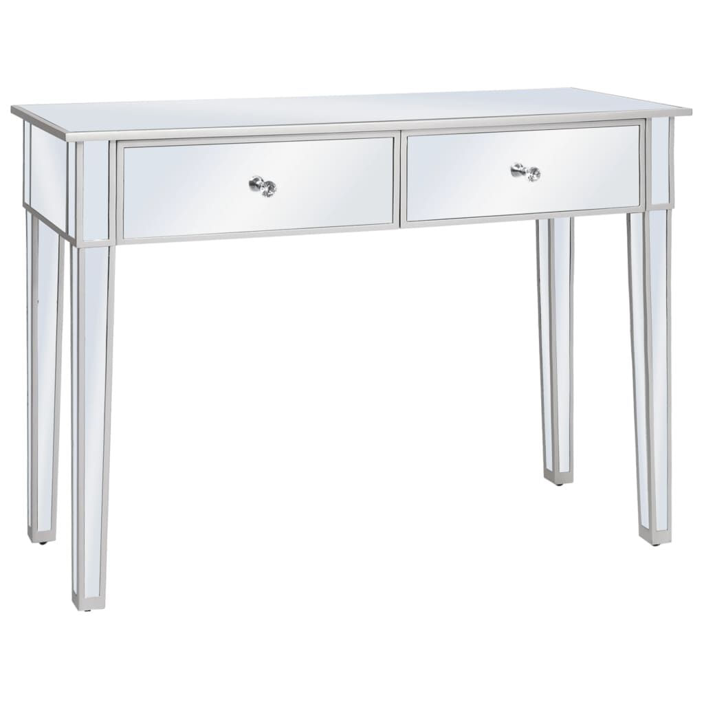 VidaXL Tavolo Consolle in MDF e Vetro Specchiato 106,5x38x76,5 cm