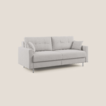 Divano letto matrimoniale in microfibra 168 cm grigio chiaro