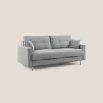 Divano letto matrimoniale in microfibra 188 cm grigio