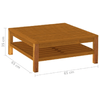 vidaXL-Tavolino-da-Caffe-65x65x35-cm-in-Legno-Massello-di-Acacia