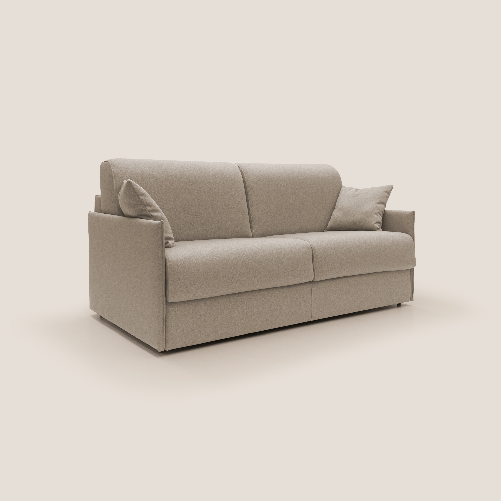 Divano letto matrimoniale in tessuto impermeabile 149 cm giallo