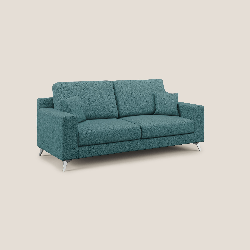 Divano in tessuto impermeabile antimacchia 206 cm Beige