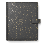 FILOFAX Organiser Confetti - f.to A5 - 233 x 217 x 46 mm - con cinturino - nero - Filofax