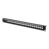 Pannello-Patch-19-Modulare-24-Porte--Vuoto--1-Hu-Colore-Nero-Ral-9005