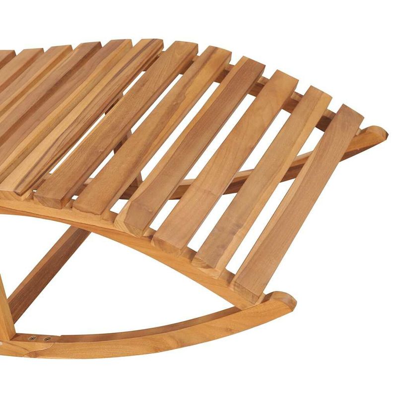 vidaXL-Lettino-Prendisole-a-Dondolo-con-Cuscino-in-Massello-di-Teak