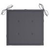 vidaXL-Sedie-da-Giardino-con-Cuscini-Antracite-2-pz-Massello-di-Teak