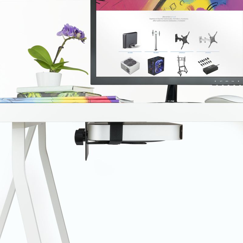 TooQ-TCCH0001-B-base-e-supporto-per-PC-workstation-All-in-One-5-kg-Nero